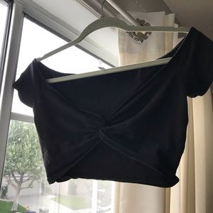 Off the shoulder crop top